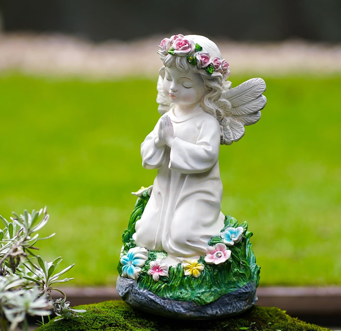 Angel Solar Garden Statue