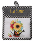 Live Simply Sunflower Pocket Mitt