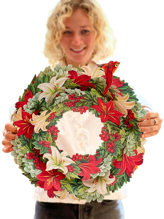 Winter Joy Wreath FreshCut Paper - Pop Up Flower Wreath