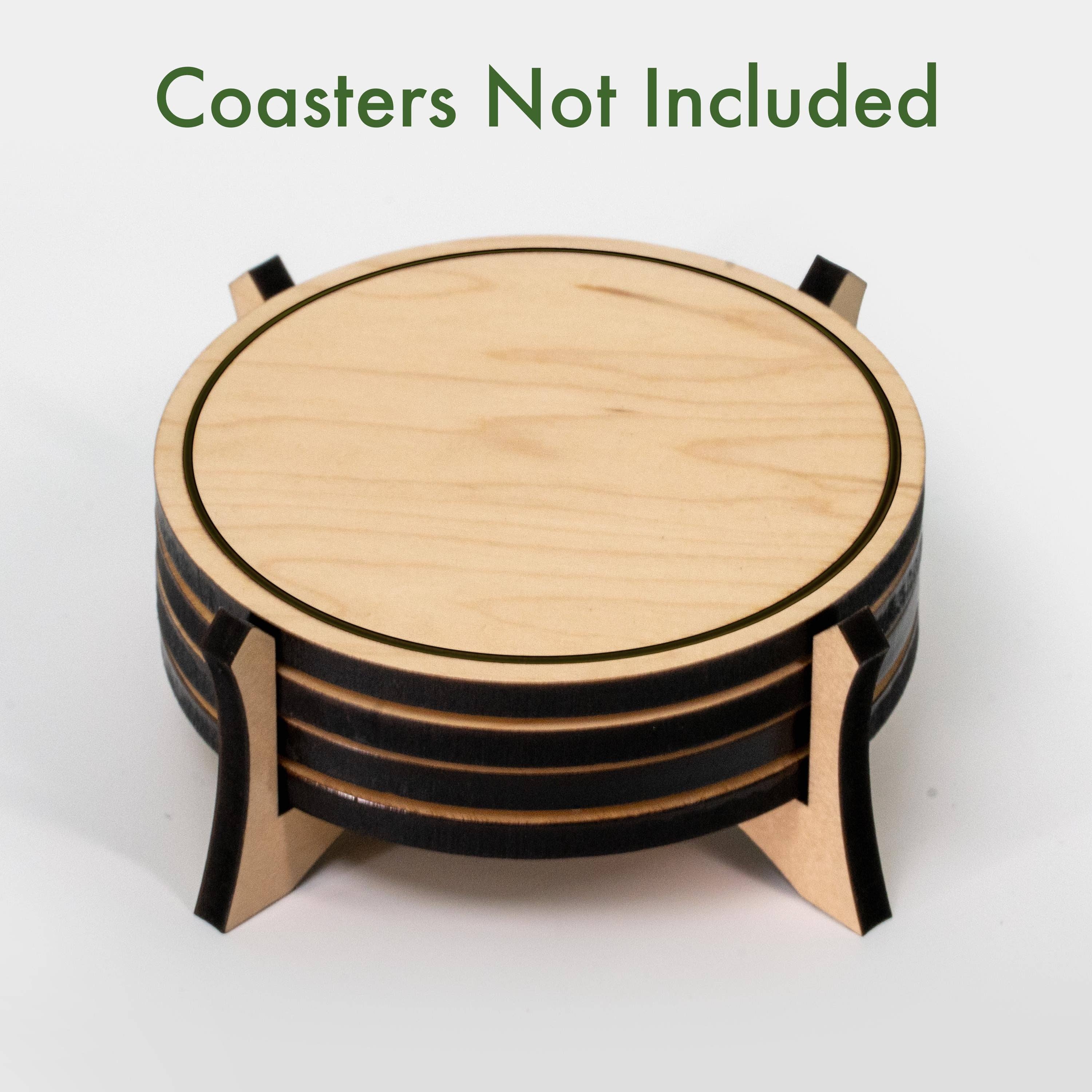 Cherry Wood Coaster Holder