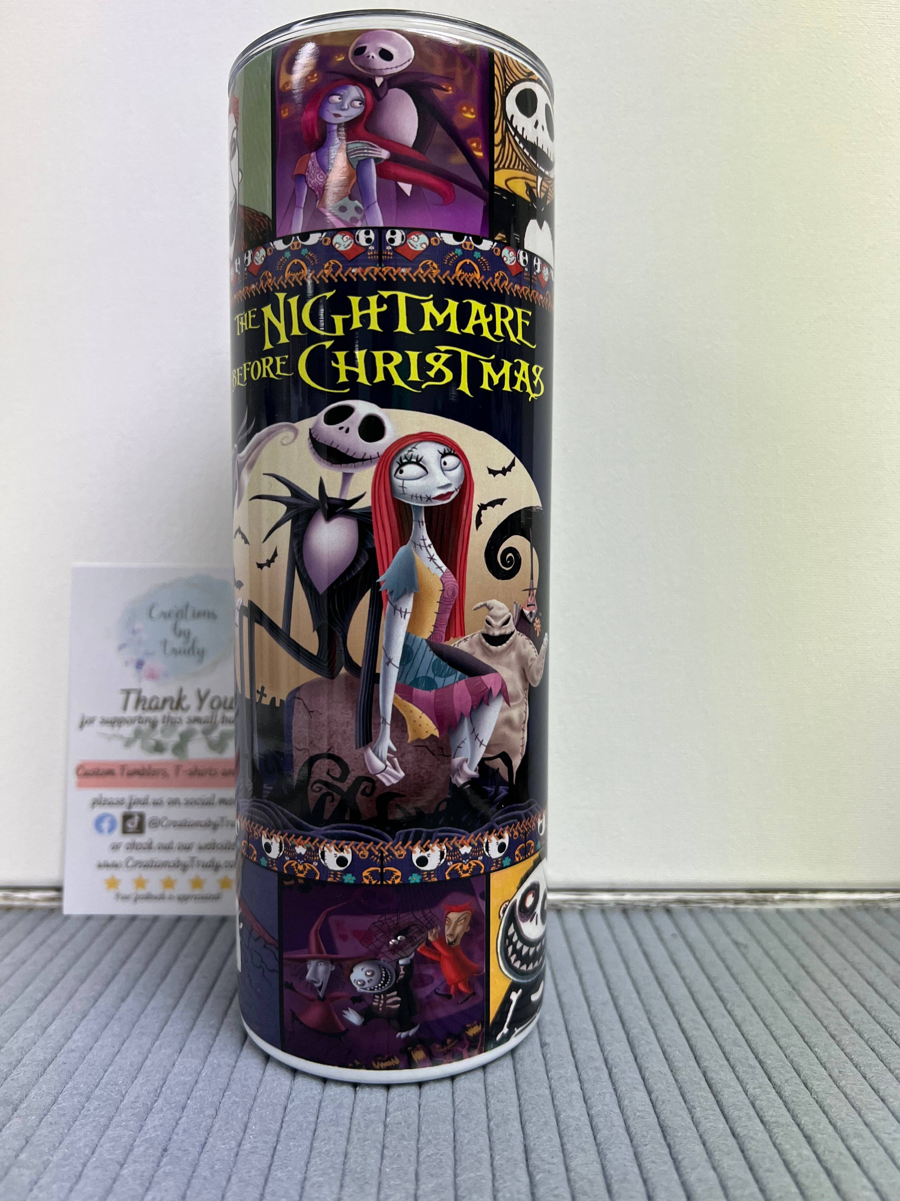 The Nightmare Before Christmas Movie Collage- 20oz Tumbler