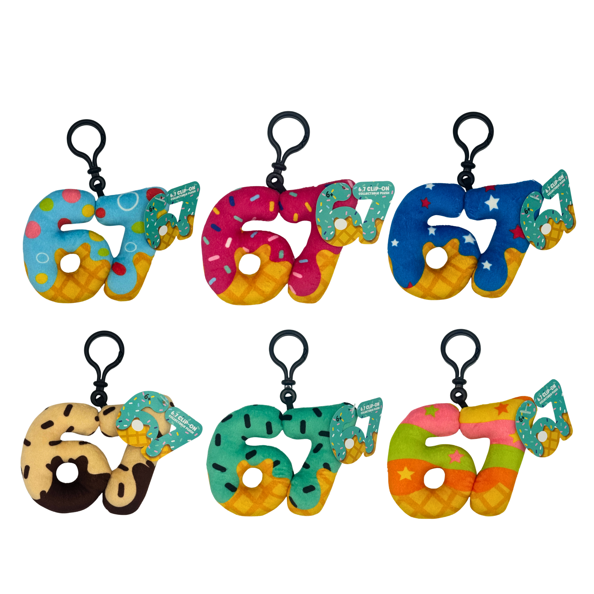 6-7 Clip On Plush