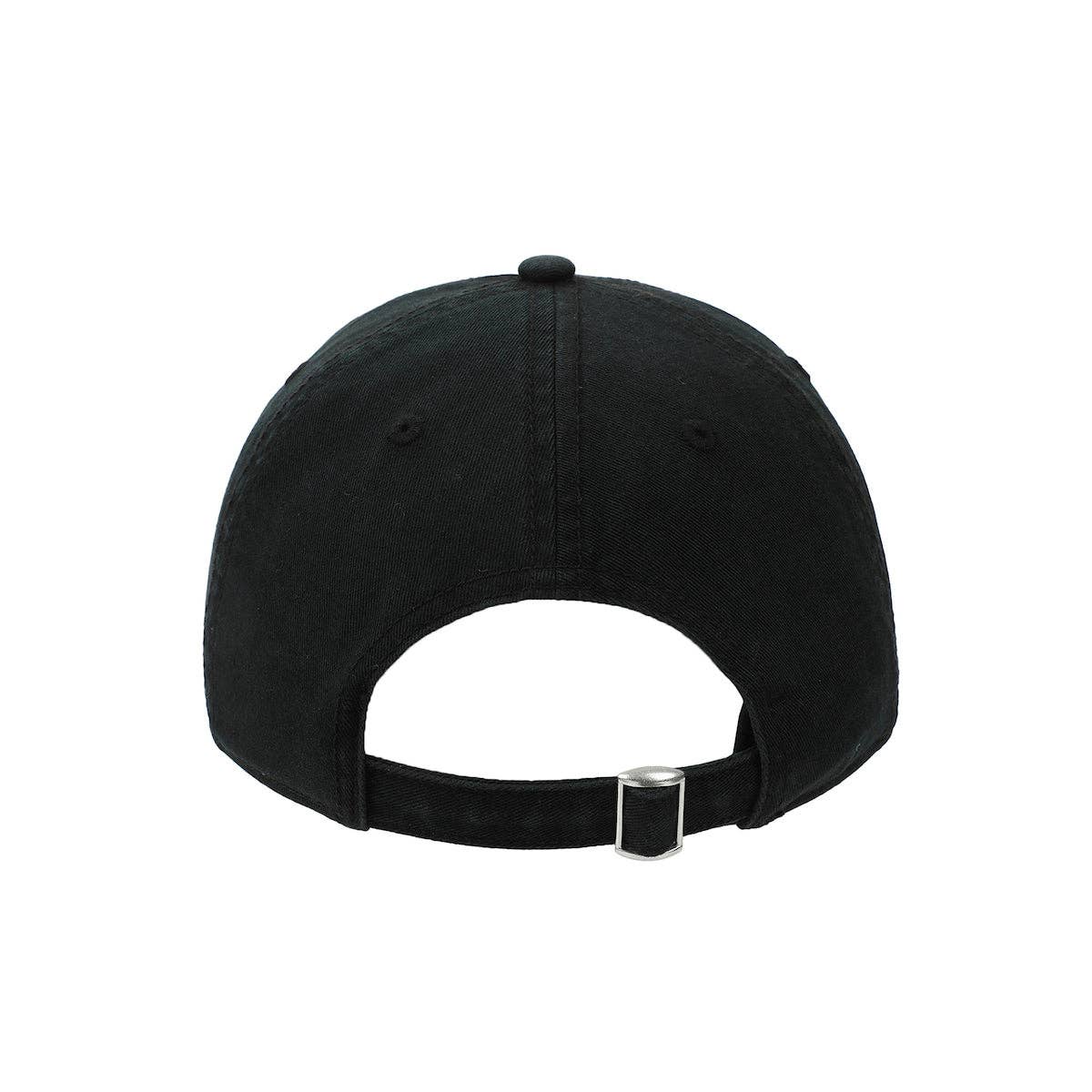 Wicked Glitter Print Logo Women's Black Unstructured Baseball Cap