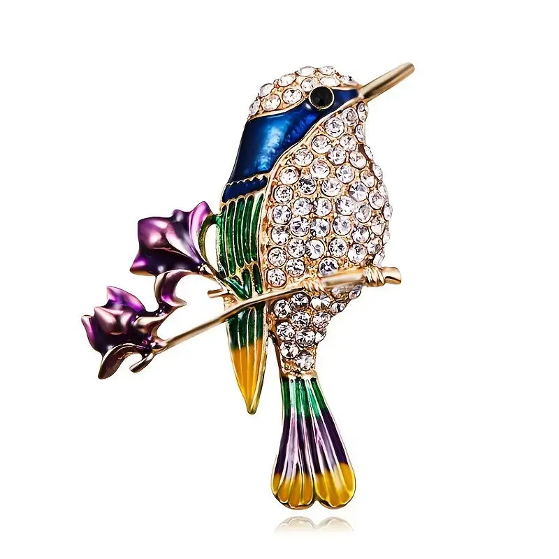 Elegant Brooch Owls