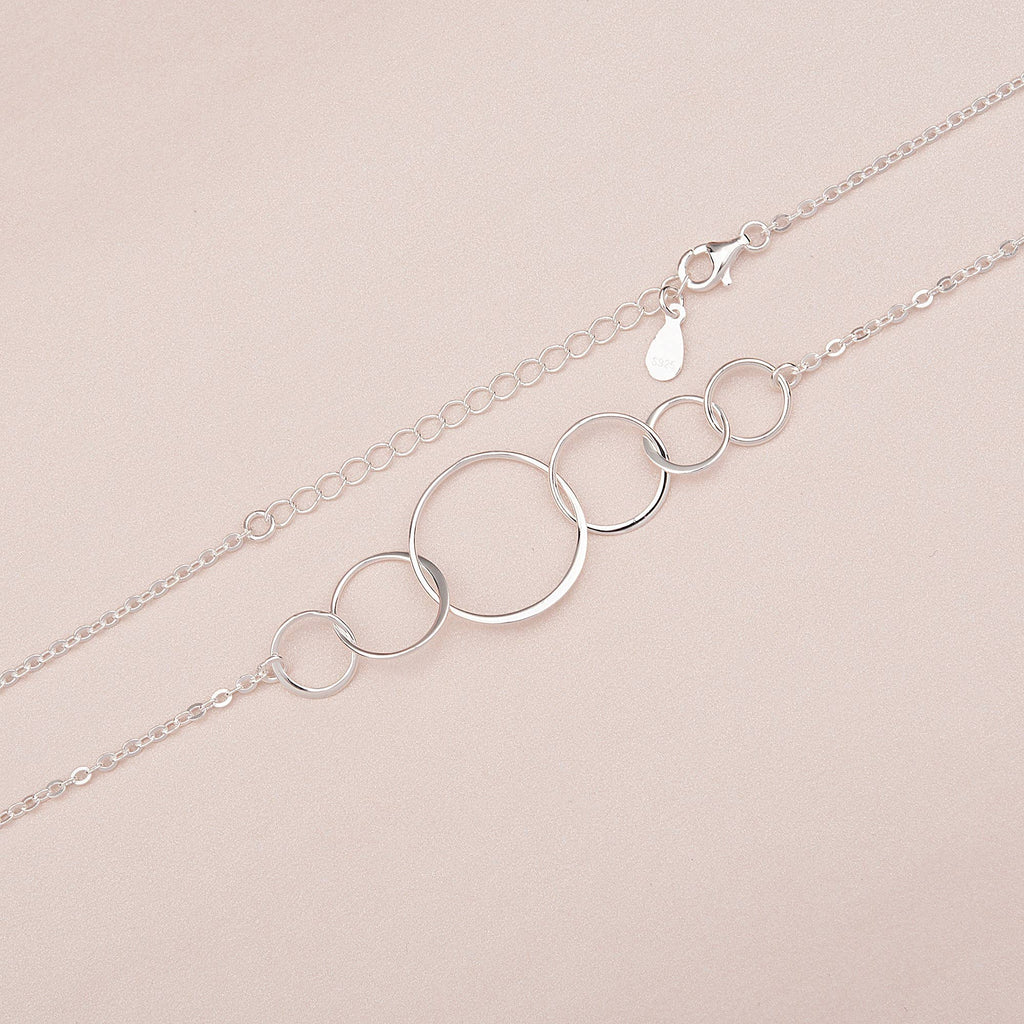Happy 60th Birthday Sterling Silver Necklace Jewelry Set