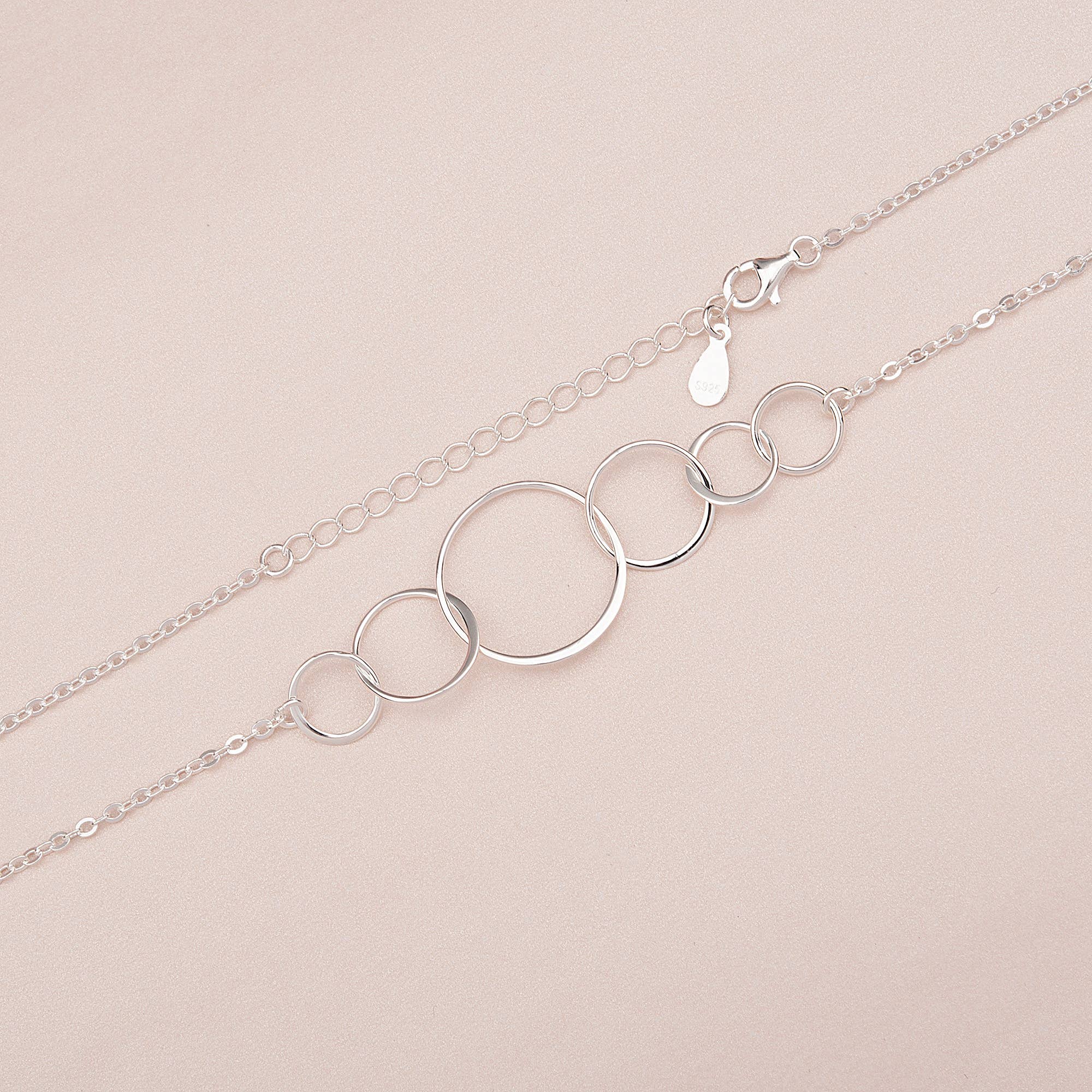 Happy 60th Birthday Sterling Silver Necklace Jewelry Set