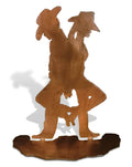 Got Your Back Cowboy and Cowgirl Table Topper Sculpture