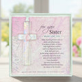 For You Sister Handmade Glass Cross