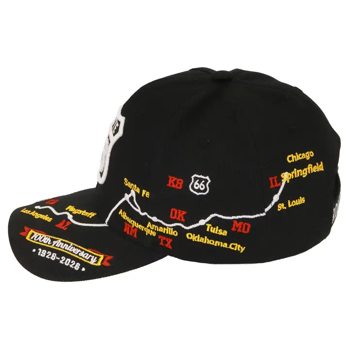 Route 66 Tonal Road Map 100th Anniversary Cap