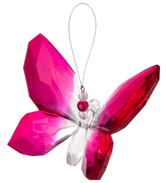 Crystal Expressions Solid Color Hanging Butterflies