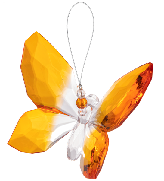 Crystal Expressions Solid Color Hanging Butterflies