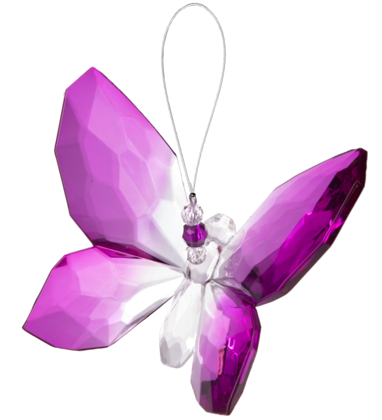 Crystal Expressions Solid Color Hanging Butterflies