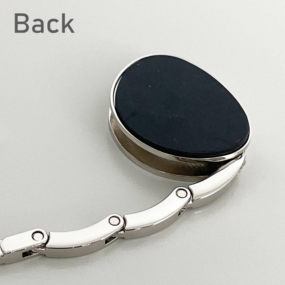 Foldable Purse Hook Hanger: Purple Baguette