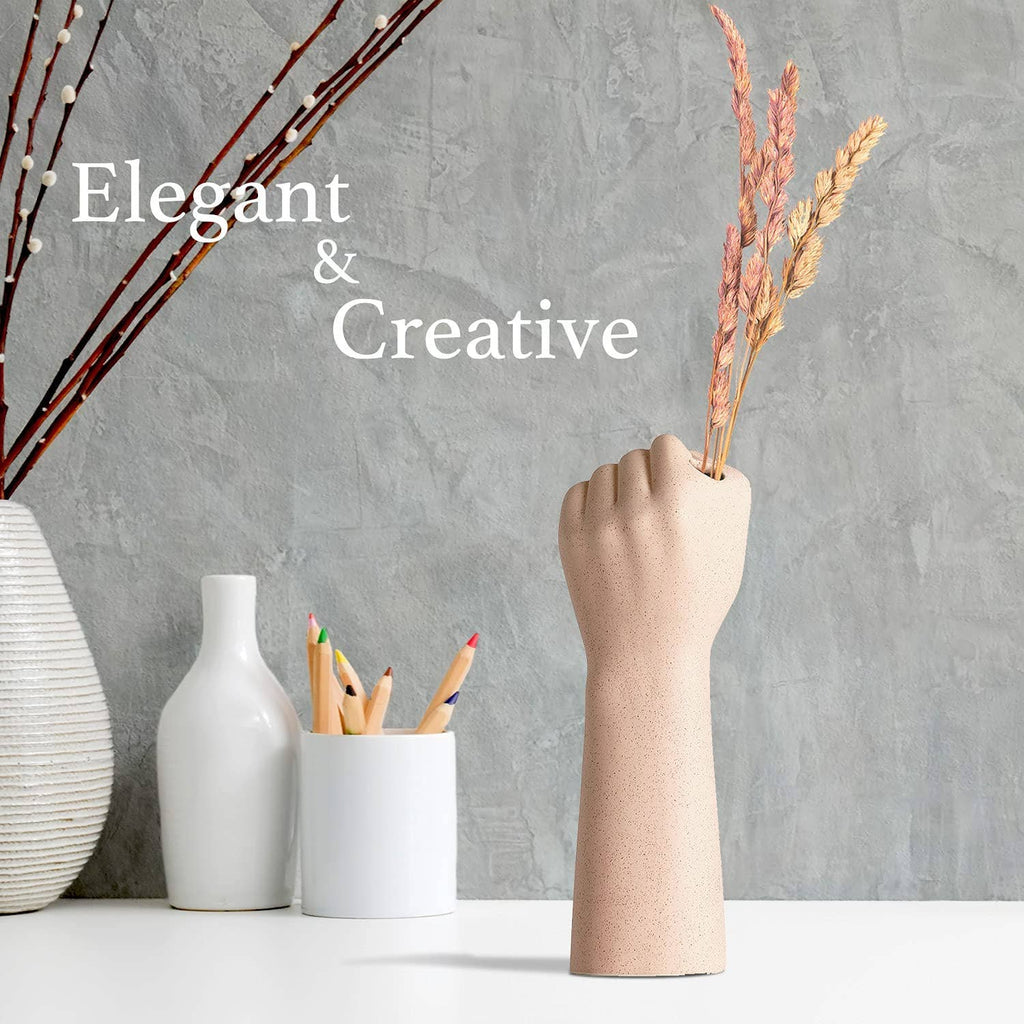 Girl Arm Power Ceramic Vase