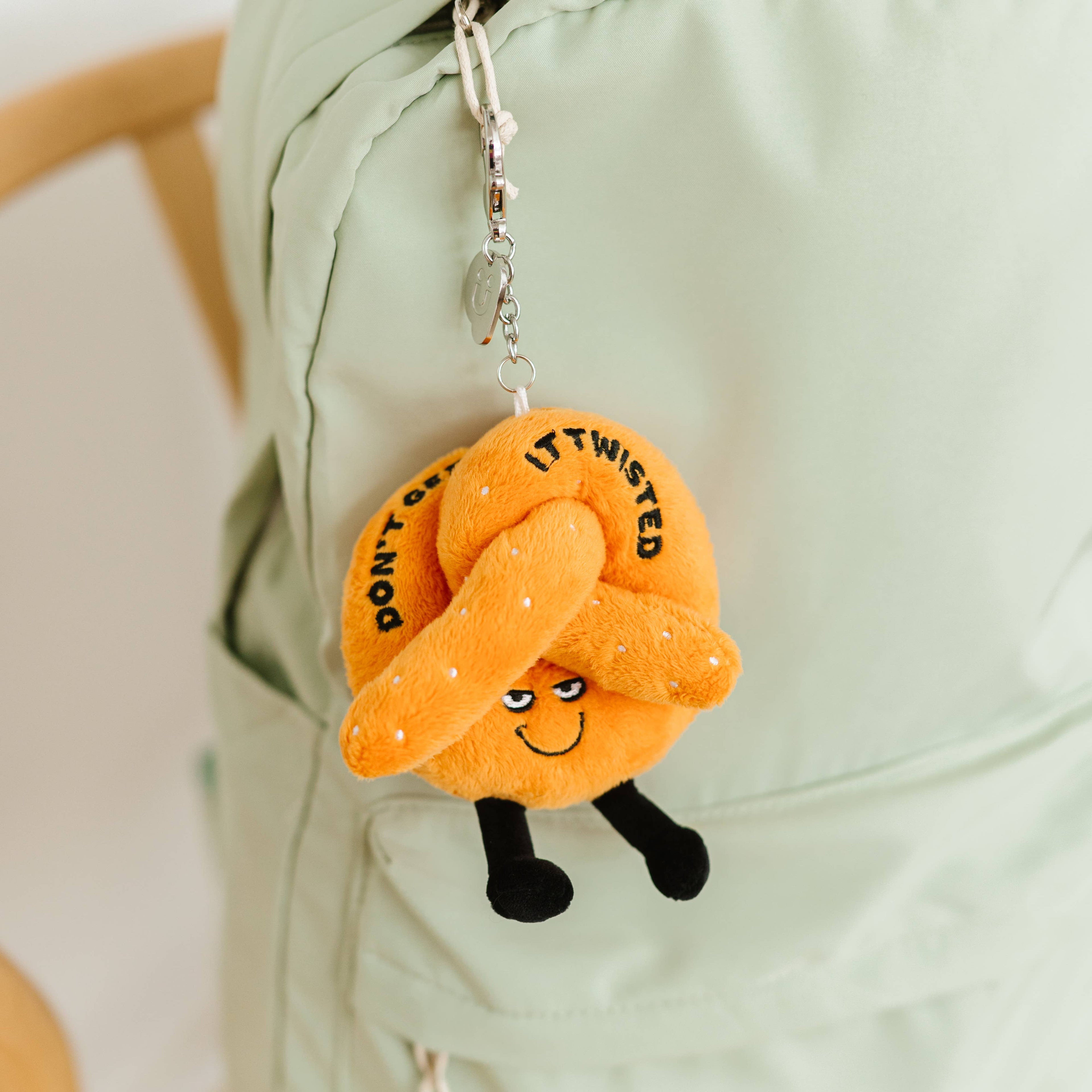 Don't Get It Twisted Funny Plush Bag Charm