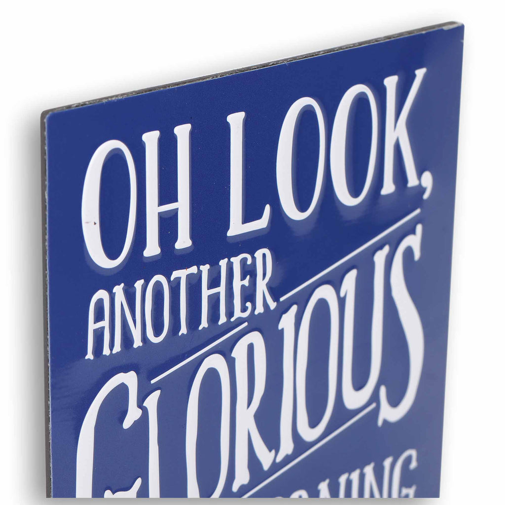 Oh Look, Another Glorious Morning Makes Me Sick Metal Magnet