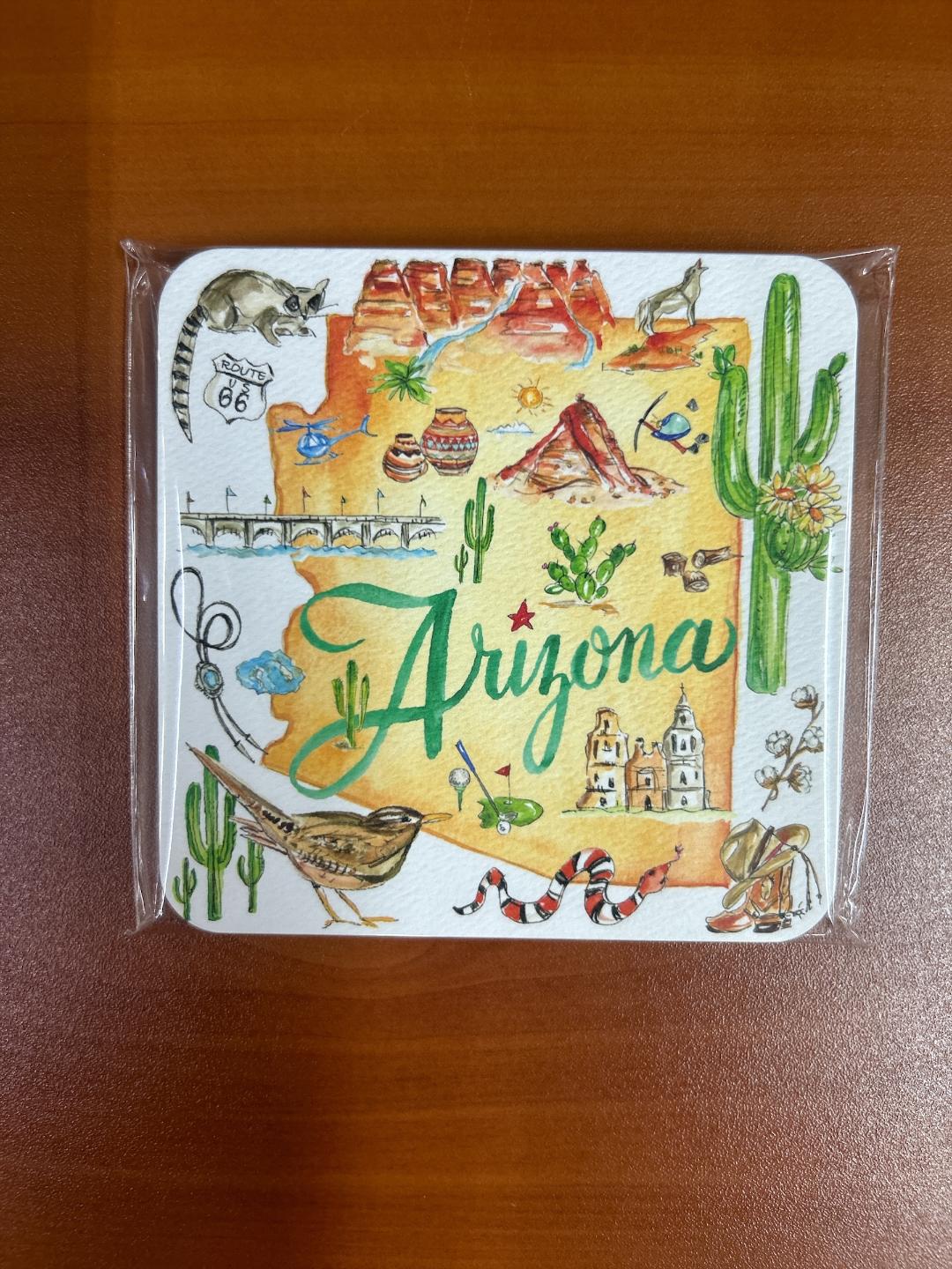 Arizona Paper Coaster Pkg/20