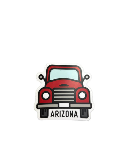 Arizona Old Pickup Front View Sticker