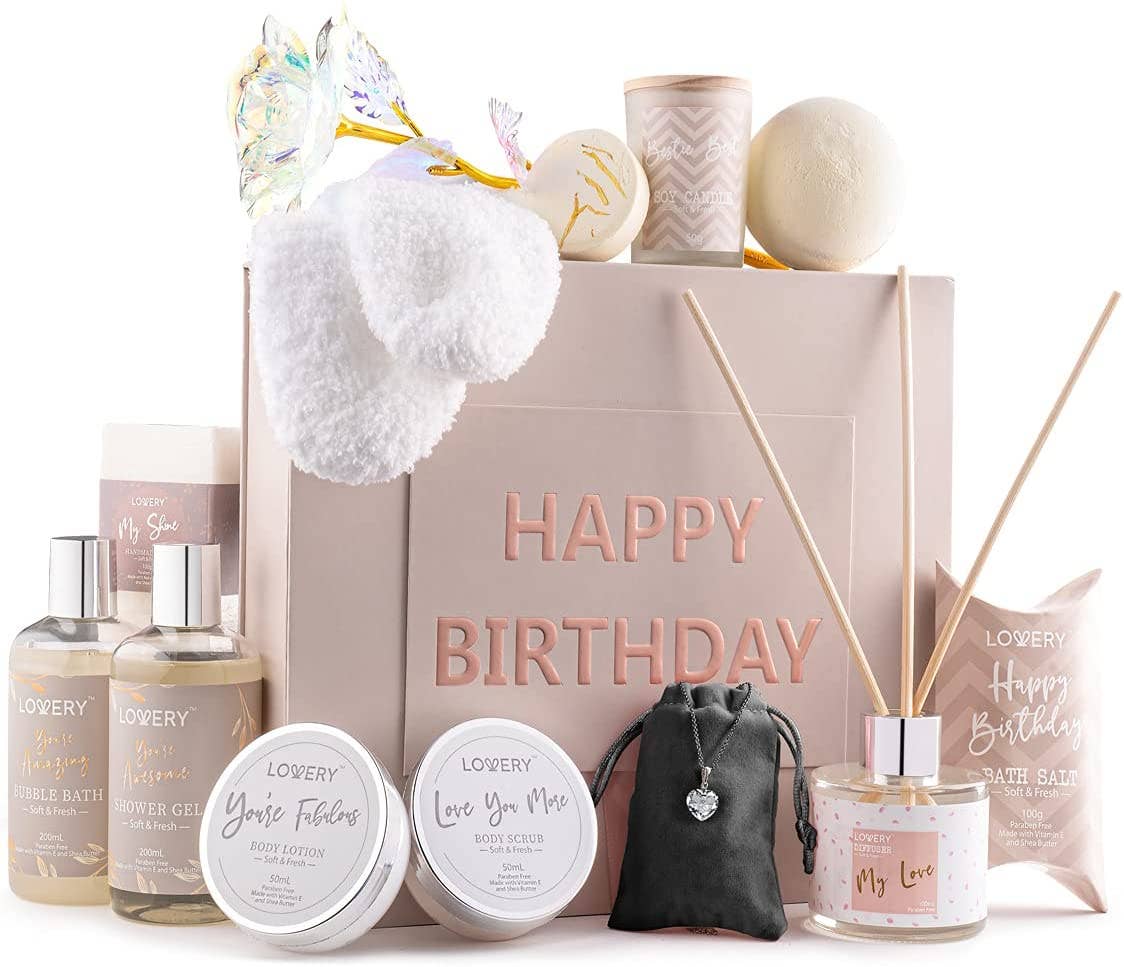 Happy Birthday Bath Spa Gift Basket