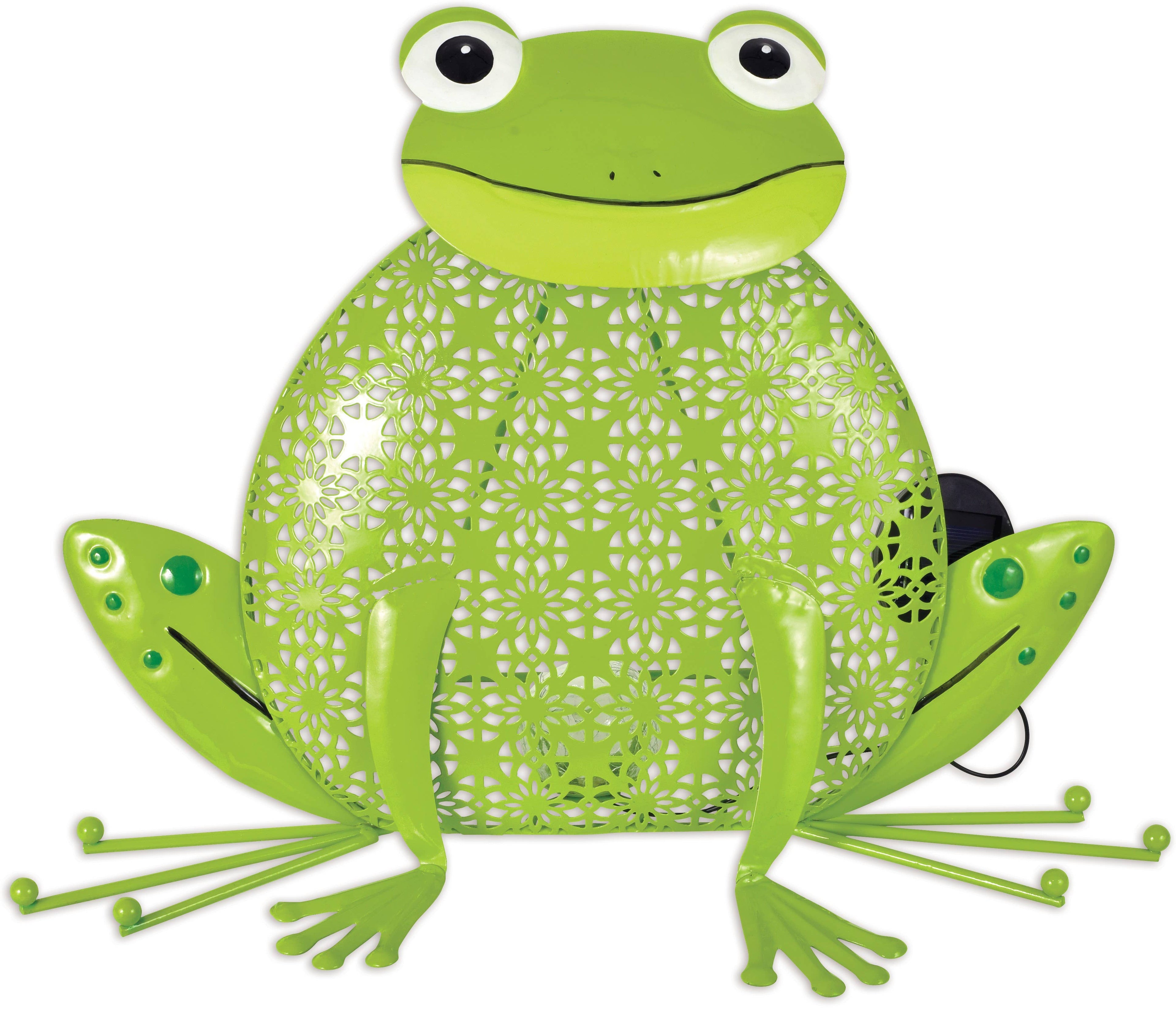 Daisy Frog Solar Porch Sitter