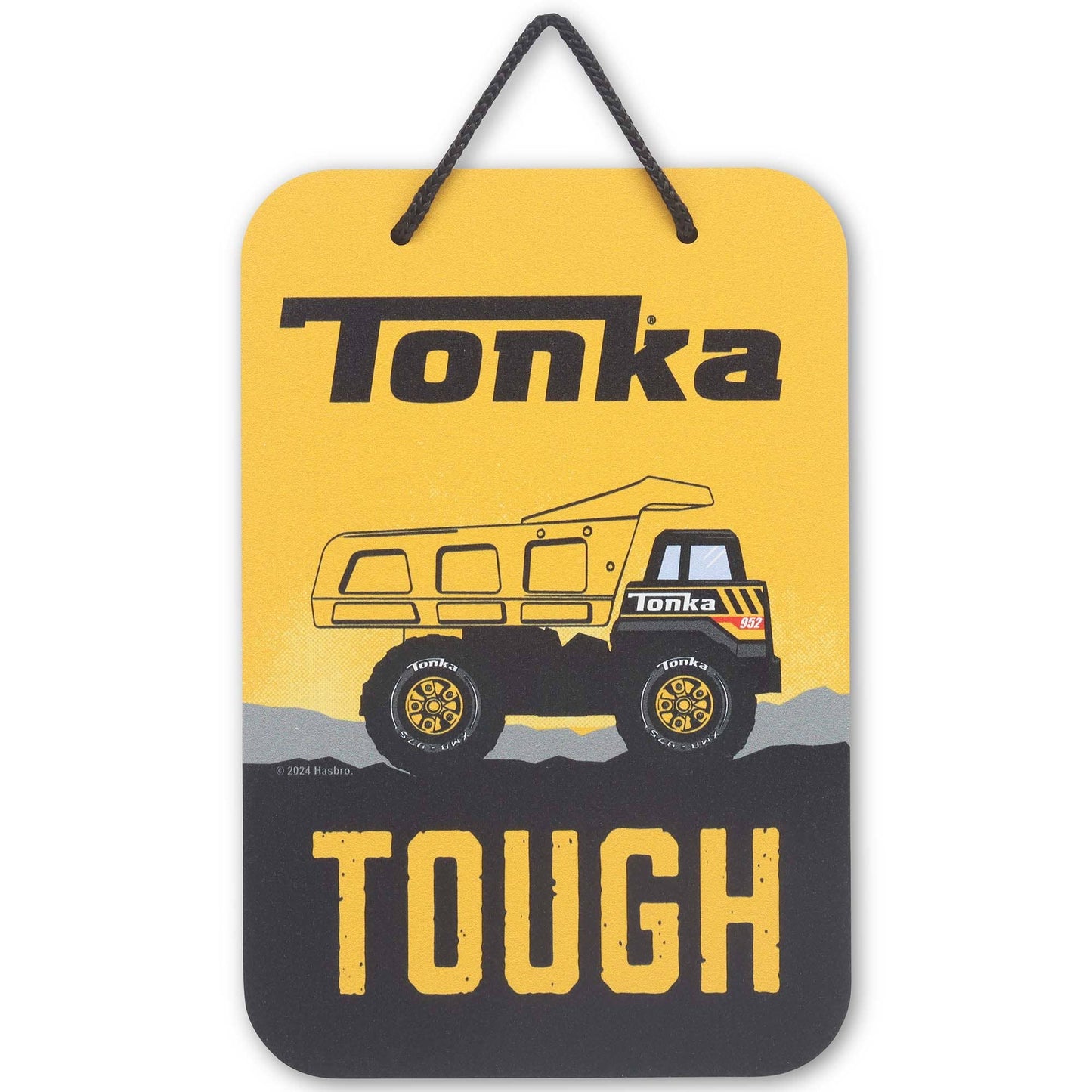 Hasbro Tonka Tough Dump Truck Hanging Metal Sign