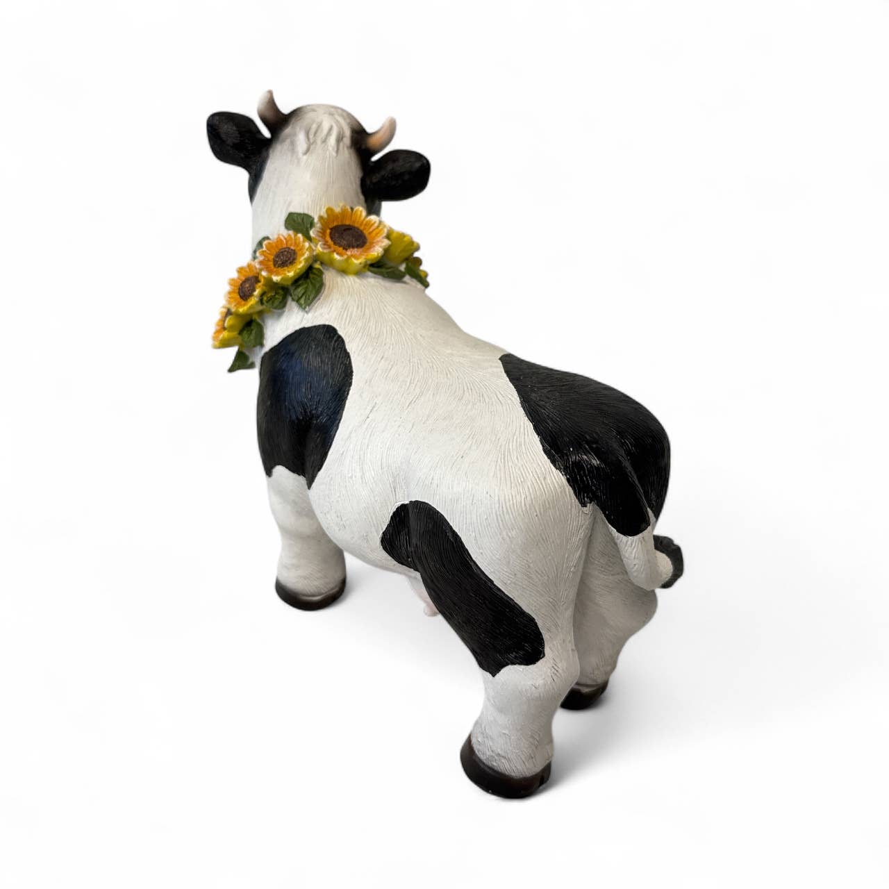 Sunflower Cow Figurine