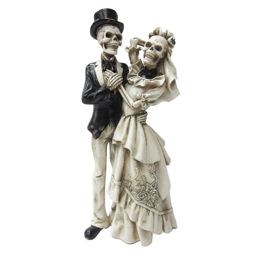 Wedding Skeleton Couple Figurine