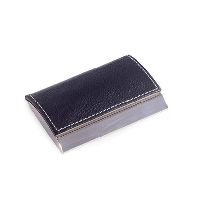 Black Leather Business Card Case
