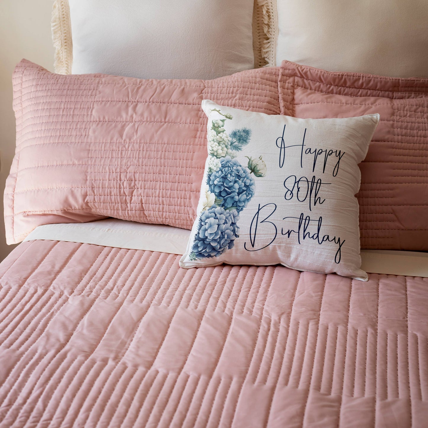 Happy 80th Birthday, Pillow Case