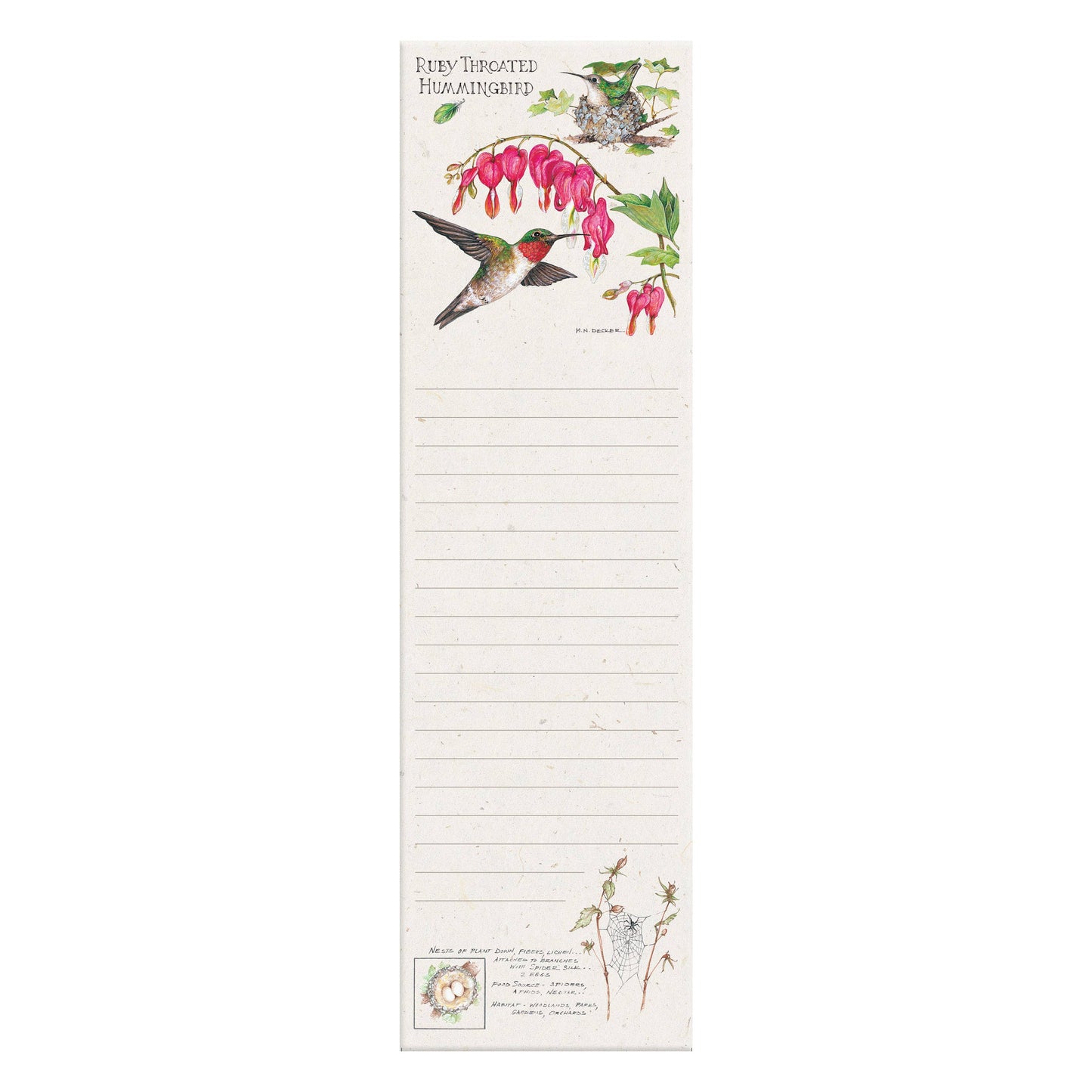 Hummingbird Magnetic Listpad
