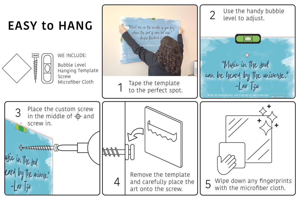 To Have & To Hold Glass Dry Erase Board
