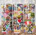 I love the 80s sticker 20oz tumbler