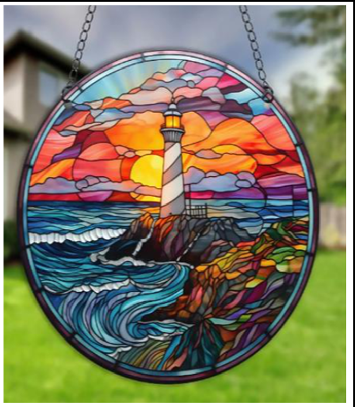 Lighthouse Acrylic Suncatcher