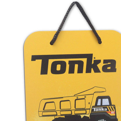 Hasbro Tonka Tough Dump Truck Hanging Metal Sign