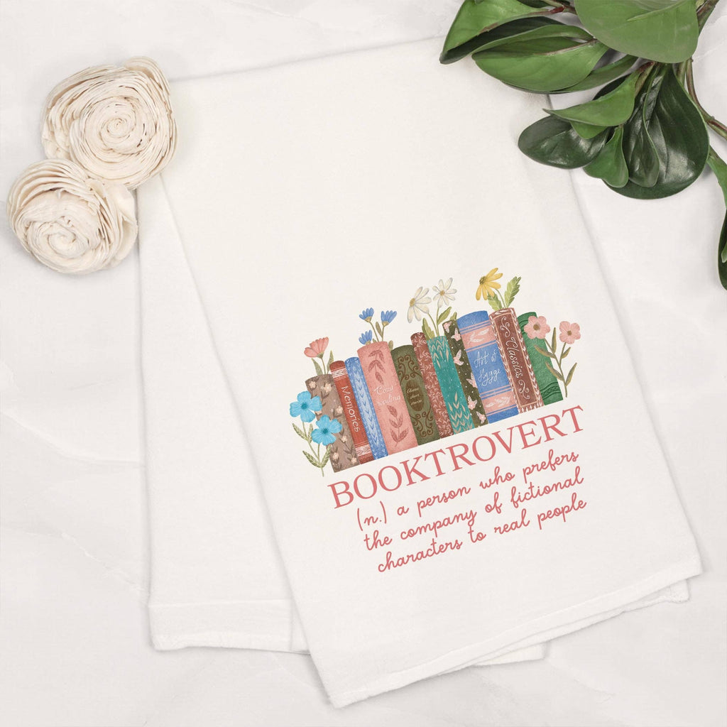 Booktrovert Definition Tea Towel