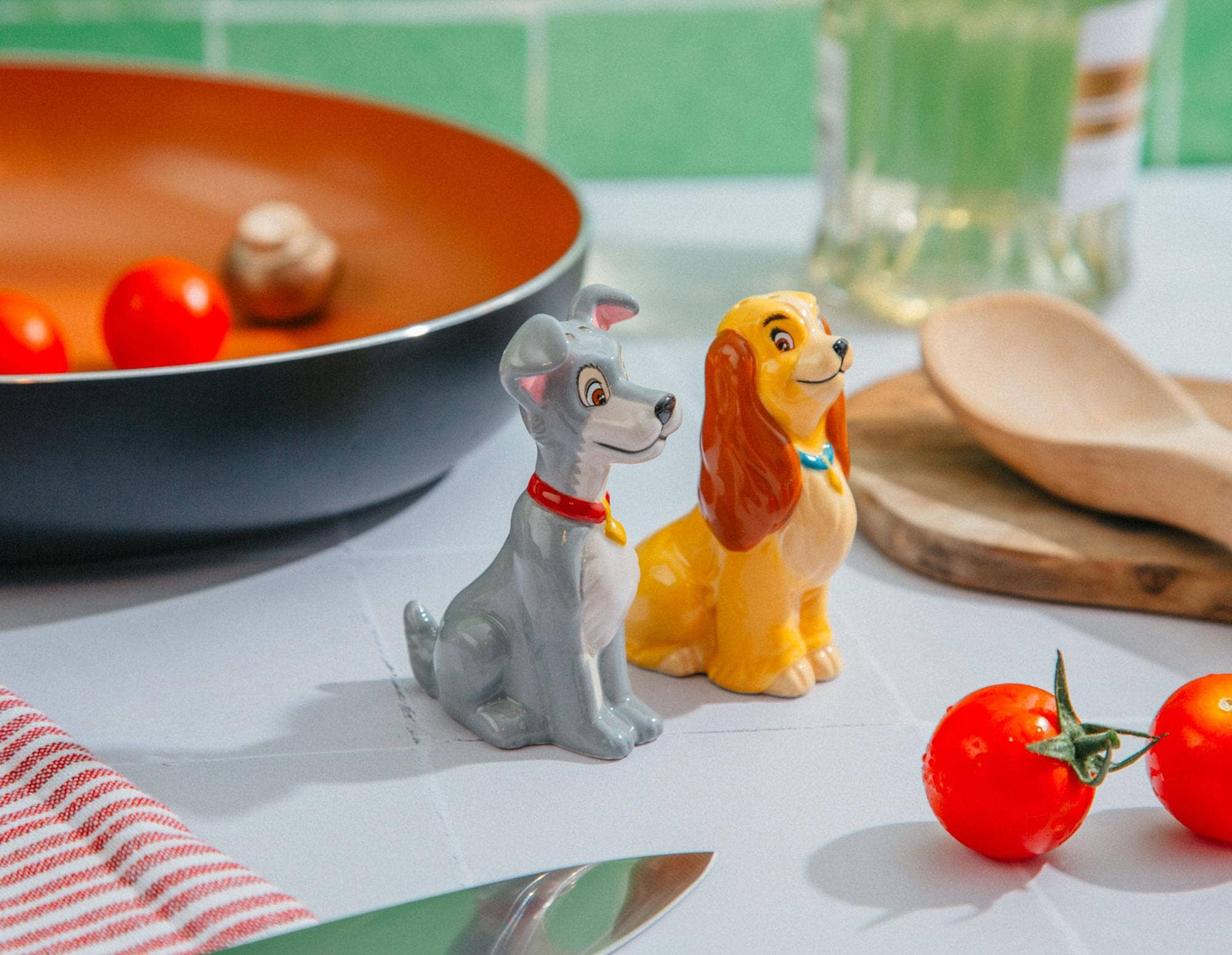 Lady and The Tramp Salt and Pepper Shaker Set