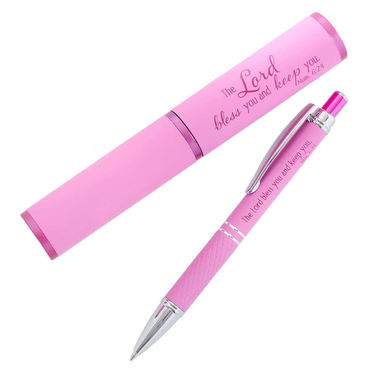 The Lord Bless You Pink Pen in Case 6:24