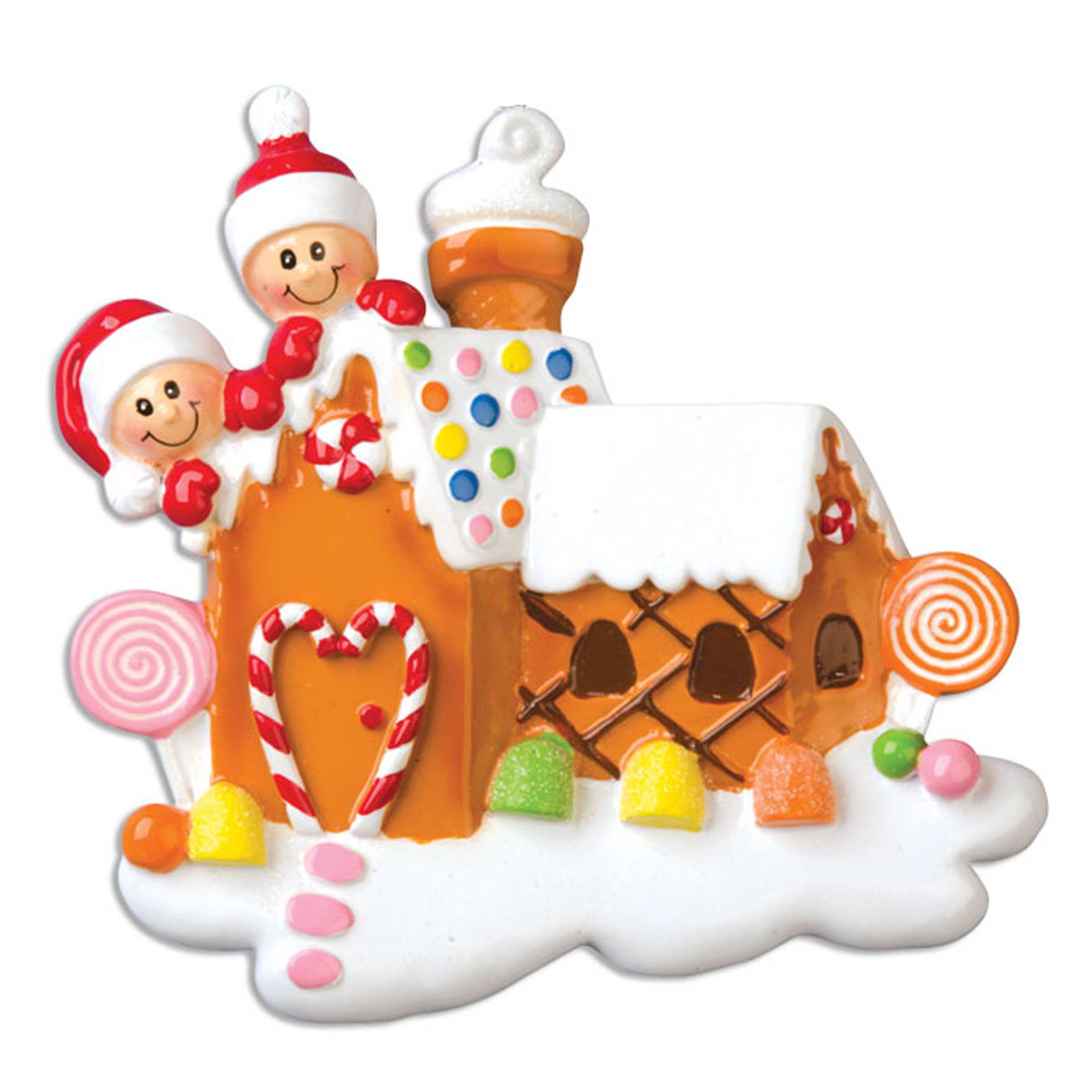 Gingerbread House Family Personalized Ornament