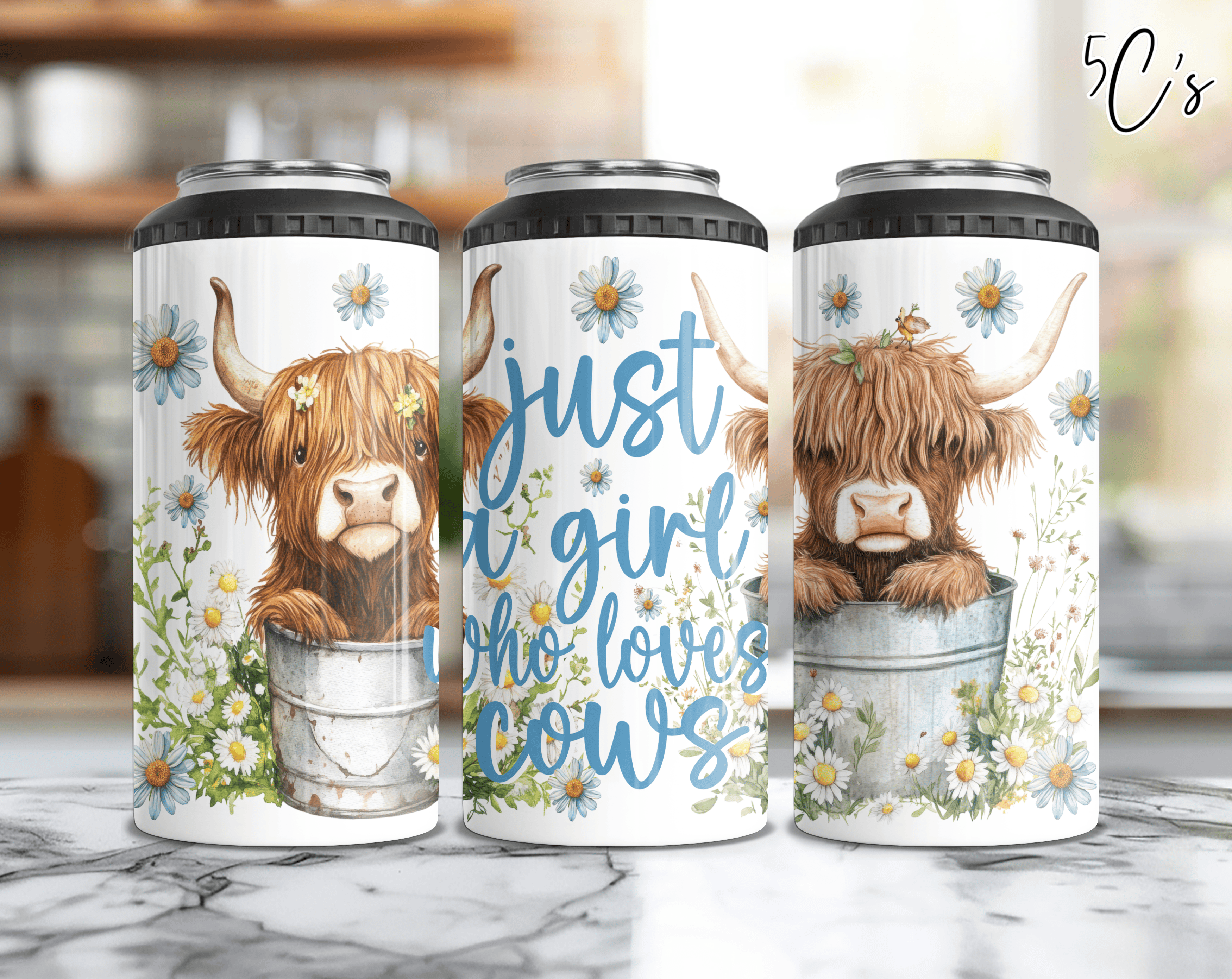 Just a Girl Who Loves Cows Can Cooler