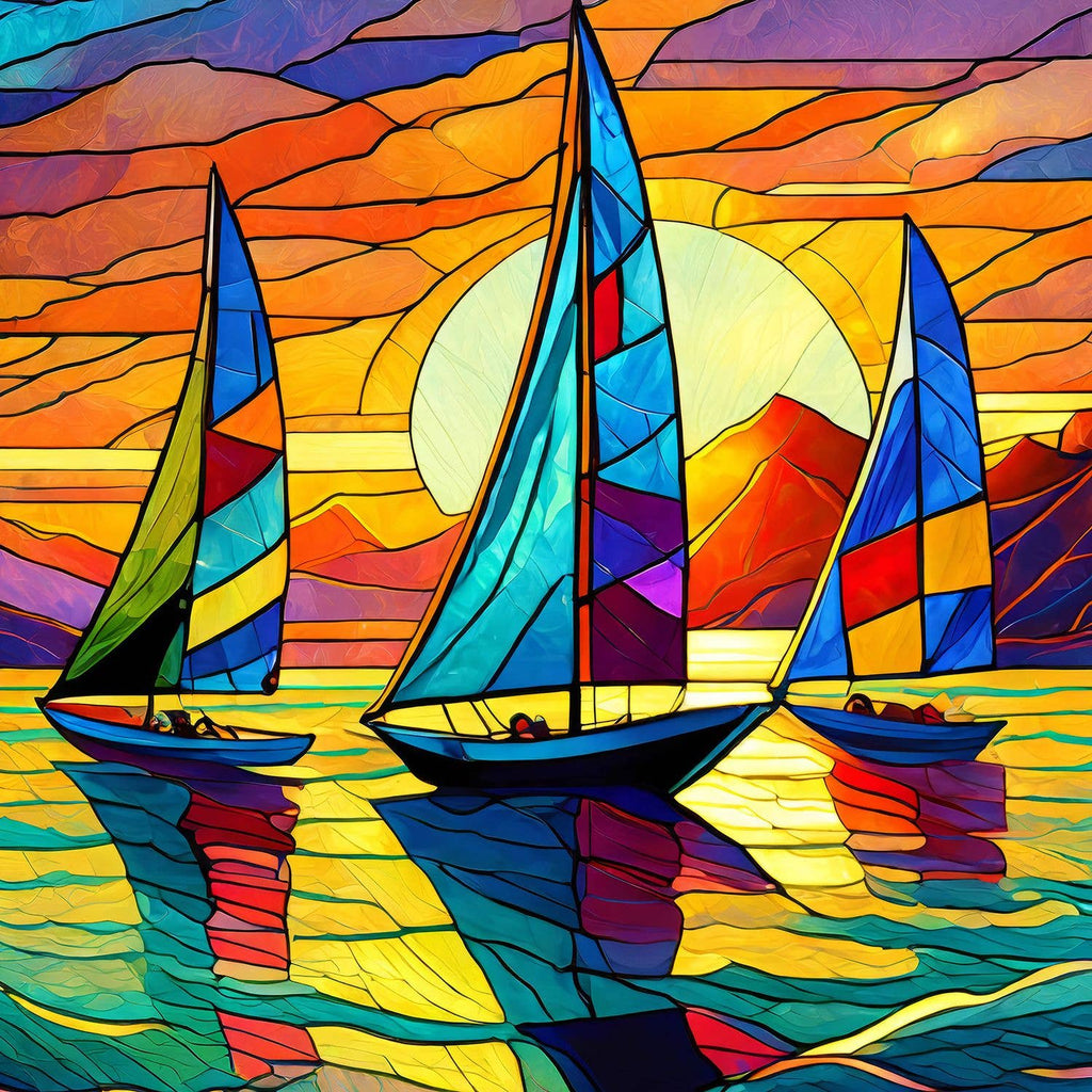 Sunset Sailing 500 Piece Jigsaw Puzzle
