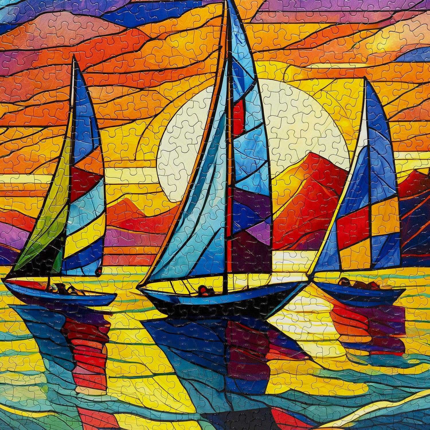 Sunset Sailing 500 Piece Jigsaw Puzzle