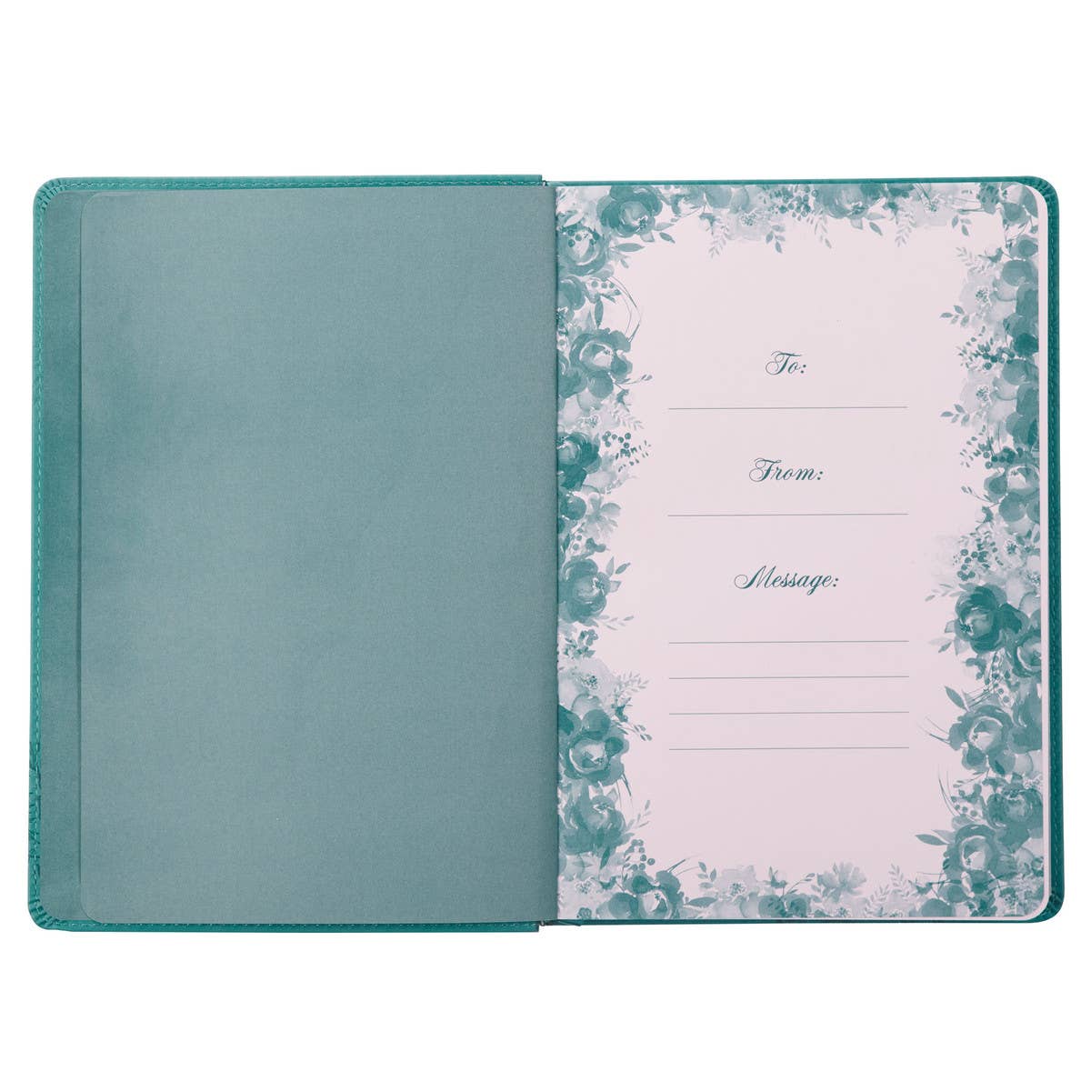 Living A Hope-Filled Life Teal Faux Leather Devotional