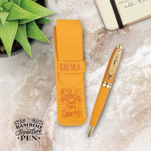 Emma Bamboo Name Pen