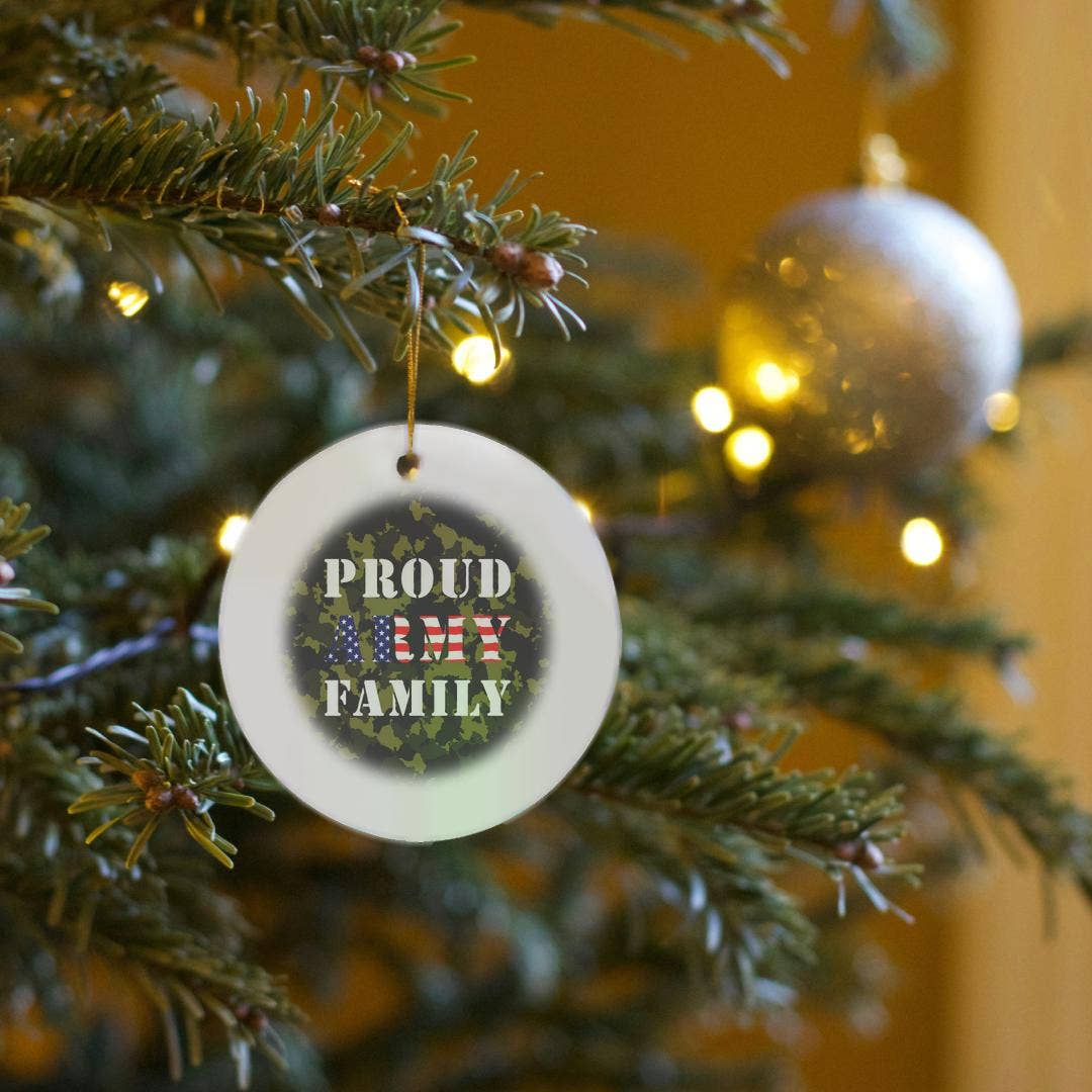 Proud ARMY family. American flag, Ornament