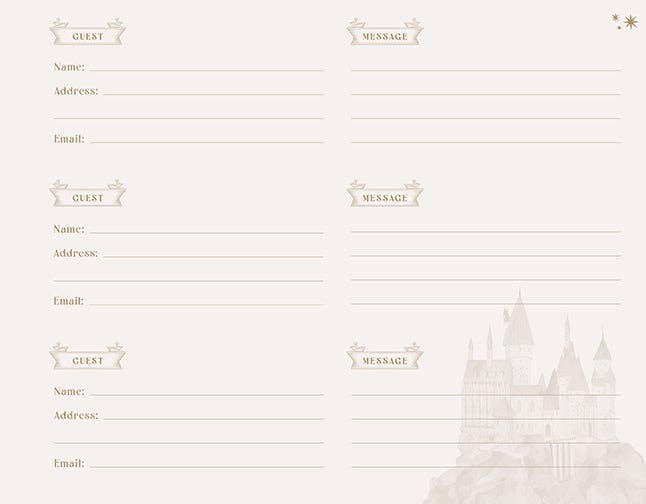 Harry Potter: Hogwarts Guest Book