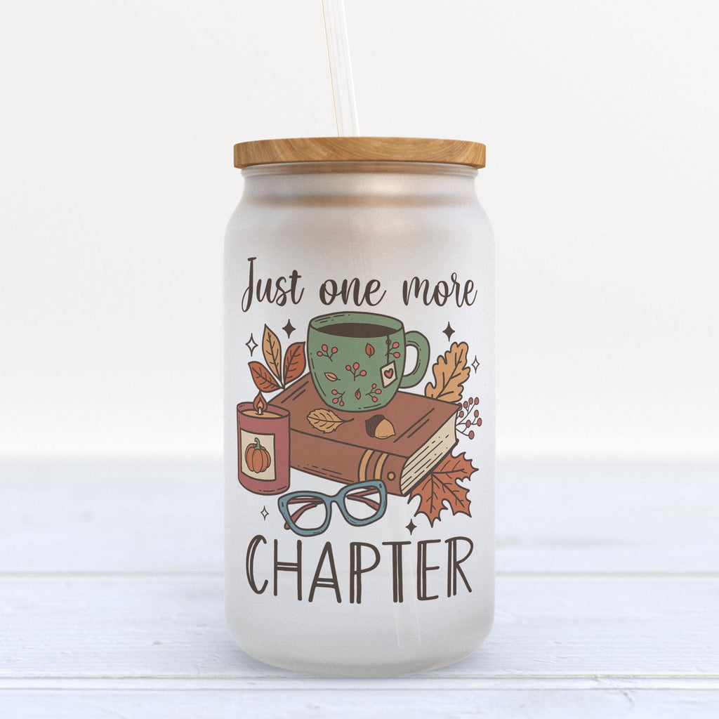 Just One More Chapter Glass Can Tumbler
