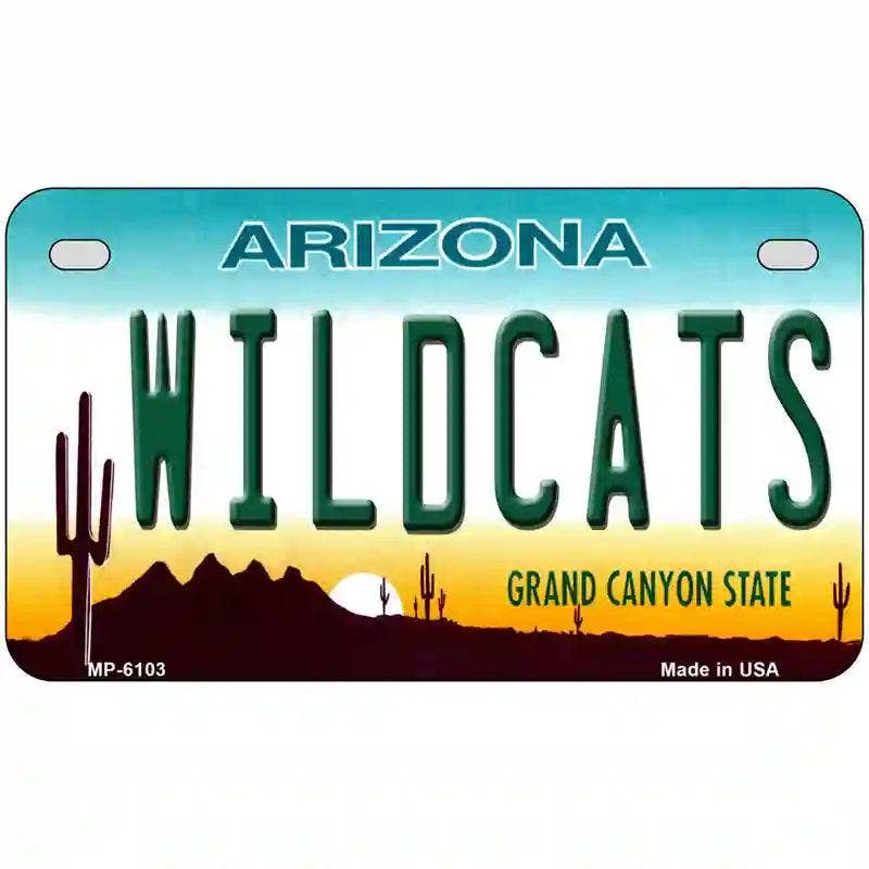 Wildcats Arizona Novelty Metal License Plate