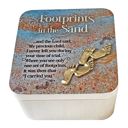 Footprints Keepsake Box