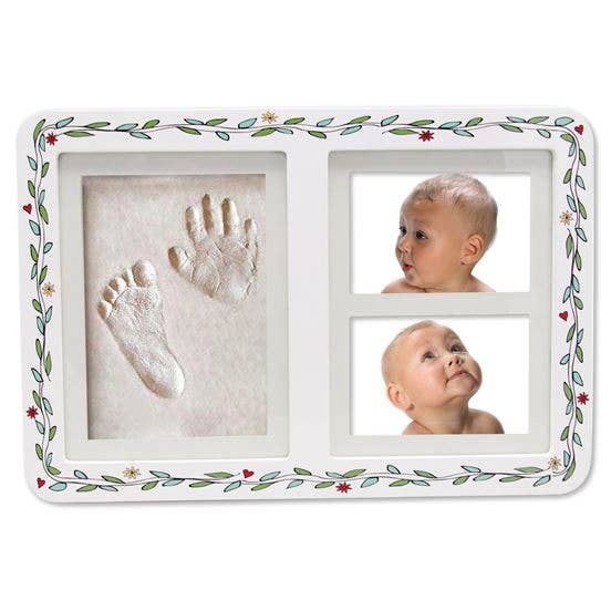 Baby Handprint Double Frame