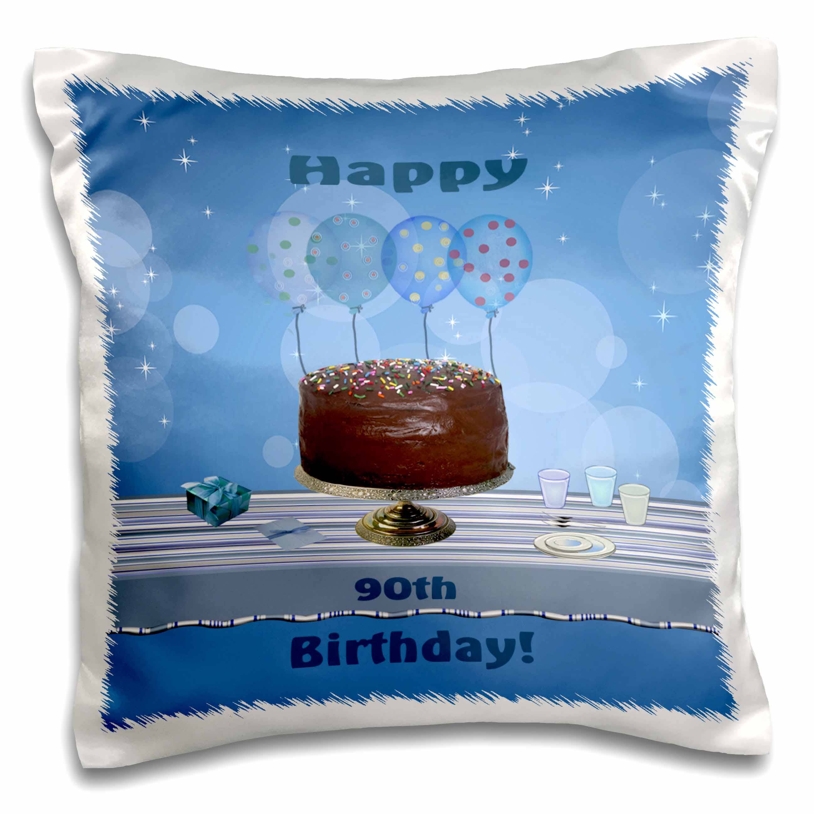 Happy 90th Birthday Pillowcase w/Pillow